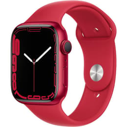 Apple Watch (Series 7) 2021 GPS 45 - Aluminium Red - Sport band Red