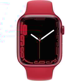 Apple Watch Series 7 (2021) GPS 45 mm - Aluminium Red - Sport band Red