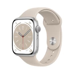 Apple Watch Series 9 (2023) GPS 45 mm - Aluminium Silver - Sport band Starlight