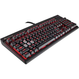 Corsair Keyboard QWERTY Spanish Backlit Keyboard STRAFE Cherry MX Red