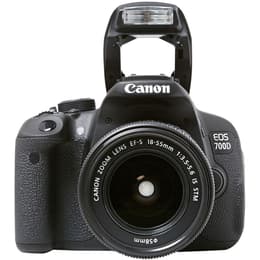 Reflex EOS 700D - Black + Canon EF-S 18-55mm f/3.5-5.6 IS STM + EF-S 55-250mm f/4-5.6 IS STM f/3.5-5.6 + f/4-5.6
