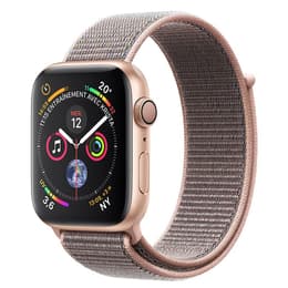Apple Watch (Series 4) 2018 GPS 40 - Aluminium Rose gold - Woven nylon Pink