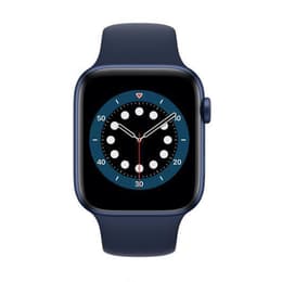 Apple Watch (Series 6) 2020 GPS 44 - Aluminium Blue - Sport band Midnight blue