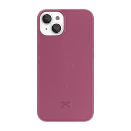 Case iPhone 14 Plus - Natural material - Red