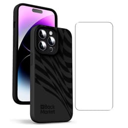 Back Market Case iPhone 14 pro and protective screen - Recycled plastic - Black