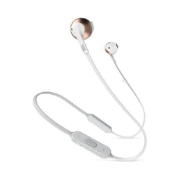 Jbl Tune 205BT Earbud Bluetooth Earphones - White/Gold
