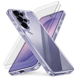 Case Galaxy S26 Ultra and 2 protective screens - TPU - Transparent