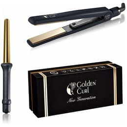 Golden Curl The Double Gold Set Duo - Black Hair straightener