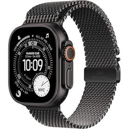 Apple Watch (2025) GPS + Cellular 49 mm - Titanium Black - Milanese loop Black