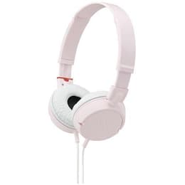 Sony MDR-ZX100 wired Headphones with microphone - Pink/White