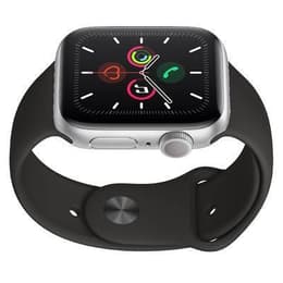 Apple Watch (Series 5) 2019 GPS 44 - Aluminium Silver - Sport loop Black