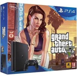 PlayStation 4 Slim 500GB - Black + Grand Theft Auto V