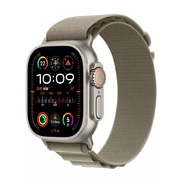 Apple Watch (Ultra) 2023 GPS + Cellular 49 - Titanium Grey - Trail loop Green
