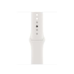 Apple Watch Series 6 (2020) GPS + Cellular 40 mm - Stainless steel Gold - Sport band White