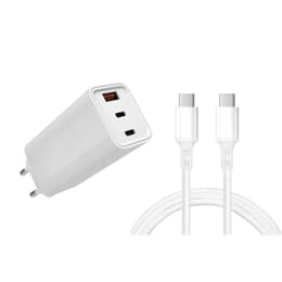 Cable and Wallplug (USB-C + USB-C) 65W - WTK