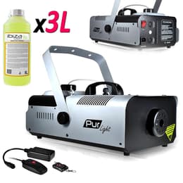 Pur Light Machine à fumée Pro Sono 1200W + Etrier de fix + 2 télécommandes NEWARK1200 + 3L Liquide Audio accessories