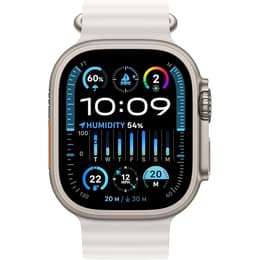 Apple Watch Ultra 2 (2023) GPS + Cellular 49 mm - Titanium Natural Titanium - Ocean band White