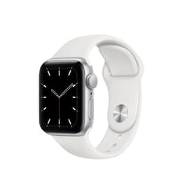 Apple Watch Series 5 (2019) GPS 44 mm - Aluminium Silver - Sport loop White