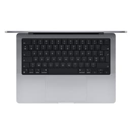 MacBook Pro With sticker marks 14-inch (2021) - Apple M1 Pro 10-core and 16-core GPU - 32GB RAM - SSD 1000GB - Standard display - QWERTY - English