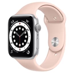 Apple Watch Series 6 (2020) GPS 44 mm - Aluminium Silver - Sport band Pink