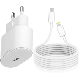 Cable and Wallplug (USB-C + Lightning) 25W - Evetane