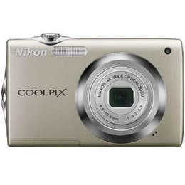 Compact Coolpix S3000 - Silver + Nikon Nikkor 4X Wide Optical Zoom 27-108mm f/3.2-5.9 f/3.2-5.9