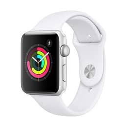 Apple Watch (Series 2) GPS 38 - Stainless steel Silver - Sport loop White
