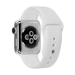 Apple Watch (Series 2) GPS 38 - Stainless steel Silver - Sport loop White