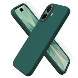Case iPhone 17 and 2 protective screens - Silicone - Green