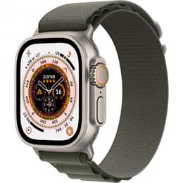 Apple Watch Ultra (2022) GPS + Cellular 49 mm - Titanium Natural Titanium - Alpine loop Green