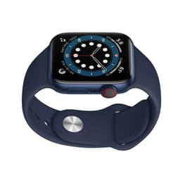 Apple Watch (Series 6) 2020 GPS + Cellular 40 - Aluminium Blue - Sport loop Blue