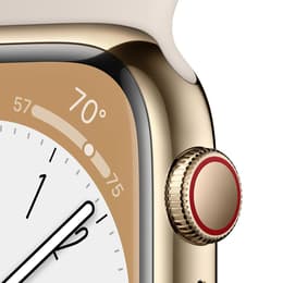 Apple Watch Series 8 (2022) GPS + Cellular 41 mm - Stainless steel Gold
