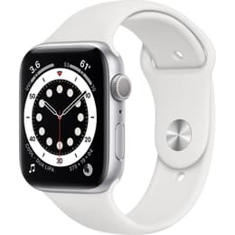 Apple Watch (Series 6) 2020 GPS + Cellular 40 - Titanium Silver - Sport loop White