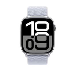 Apple Watch Series 10 (2024) GPS 46 mm - Aluminium Silver - Sport loop Blue