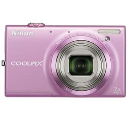 Compact CoolPix S6150 - Violet + Nikon Nikkor 7X Wide Optical Zoom ED 5-35mm f/3.7-5.6 VR f/3.7-5.6