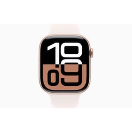 Apple Watch Series 10 (2024) GPS 46 mm - Aluminium Rose Gold - Sport band Pink