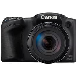 Compact Canon PowerShot SX430 IS - Black + Lens Zoom Lens 45x IS 24-1080 mm f/3.5-6.8