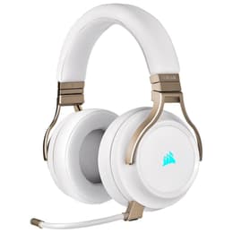 Corsair Virtuoso RGB Wireless gaming wired + wireless Headphones with microphone - Pearl