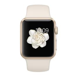Apple Watch (Series 1) 2016 GPS 42 - Aluminium Gold - Sport loop White