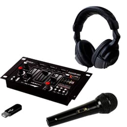 Ibiza Sound Kit Table de Mixage DJ21 USB Bluetooth + Casque SONO DJ + Micro Audio accessories