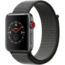 Apple Watch (Series 3) 2017 GPS 42 - Ceramic Space Gray - Woven nylon Black