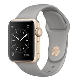 Apple Watch (Series 1) 2016 GPS 38 - Aluminium Gold - Sport loop Grey