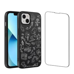 Back Market Case iPhone 13 mini and protective screen - Recycled plastic - Black & White