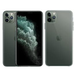 Bundle iPhone 11 Pro Max + Apple Case (Transparent) - 64GB - Midnight Green - Unlocked