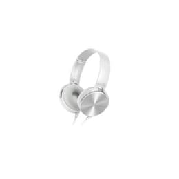 Sony MDR-XB450 wired Headphones with microphone - White