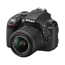 Reflex D3300 - Black + Nikon AF-S DX Nikkor 18-55mm f/3.5-5.6G VR II f/3.5-5.6