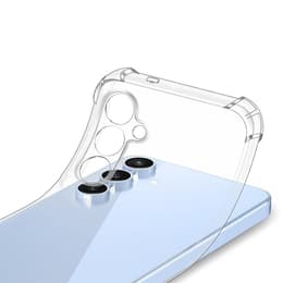 Case Galaxy S25 and 2 protective screens - TPU - Transparent