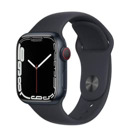 Apple Watch (Series 7) 2021 GPS + Cellular 45 - Titanium Black - Sport band Black