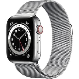 Apple Watch Series 6 (2020) GPS + Cellular 40 mm - Stainless steel Silver - Milanese loop Grey