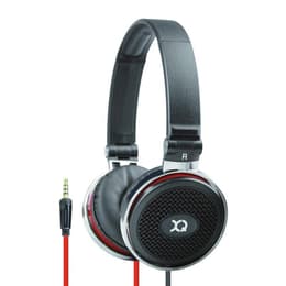Xqisit H100 Headphones with microphone - Black/Red